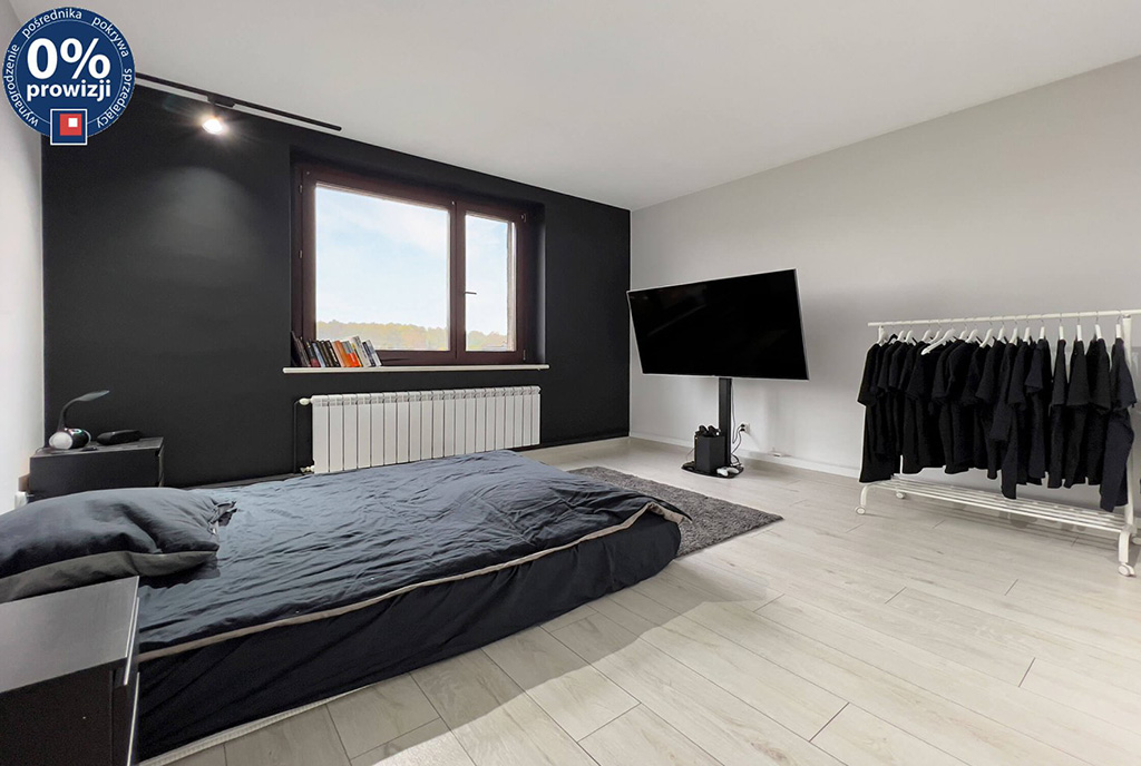 klasyczne kolory w sypialni ekskluzywnego apartamentu do sprzedaży Katowice (okolice)