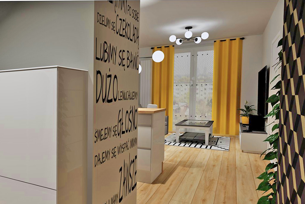 funkcjonalny przedpokój w luksusowym apartamencie na sprzedaż Częstochowa (okolice)