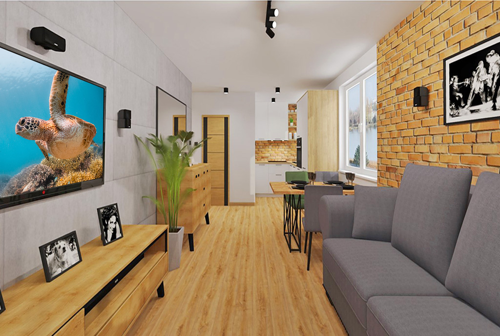 przestronne wnętrze luksusowego apartamentu na sprzedaż Elbląg