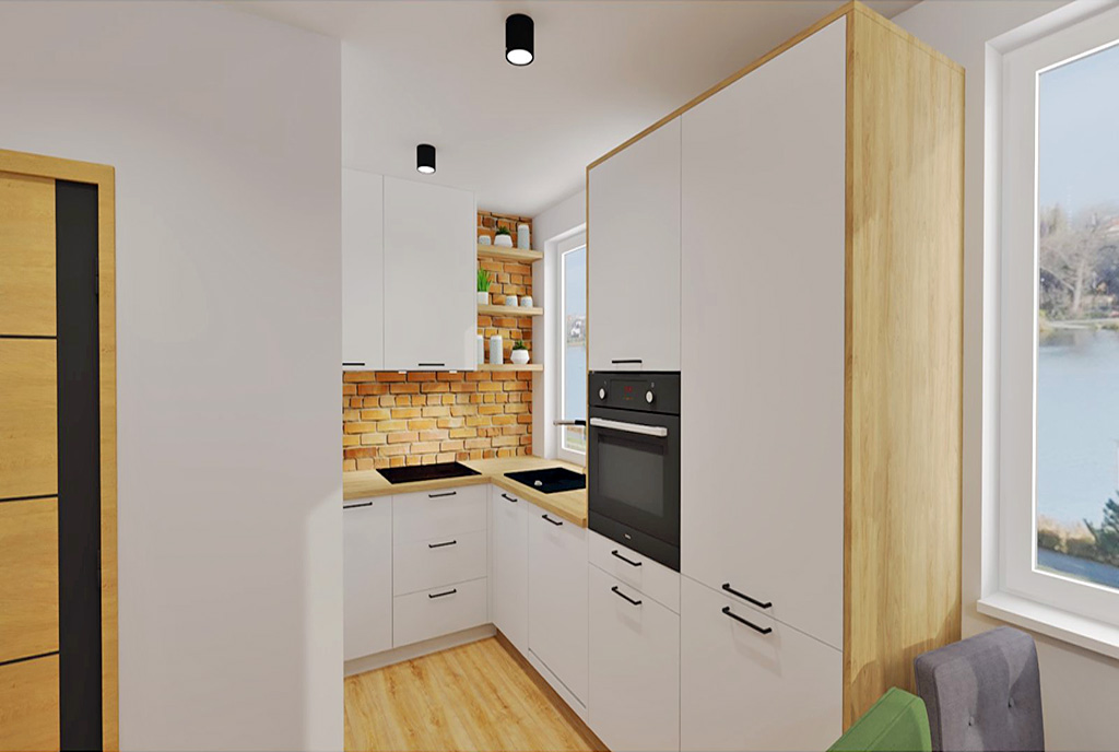 zabudowana kuchnia w ekskluzywnym apartamencie na sprzedaż Elbląg