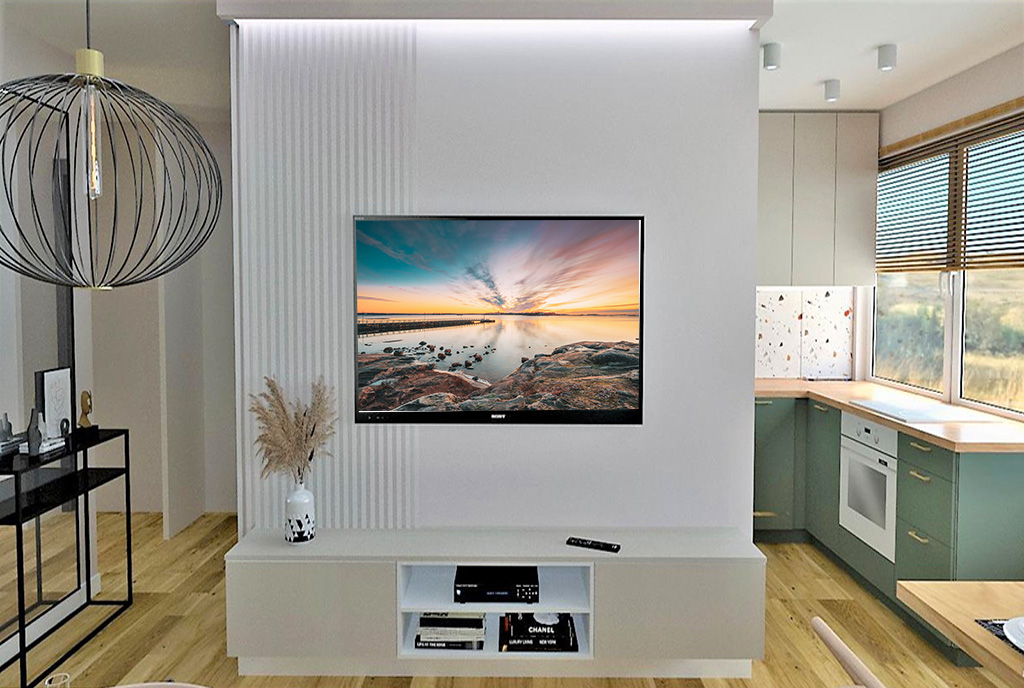 zbliżenie na salon w ekskluzywnym apartamencie na sprzedaż Kalisz
