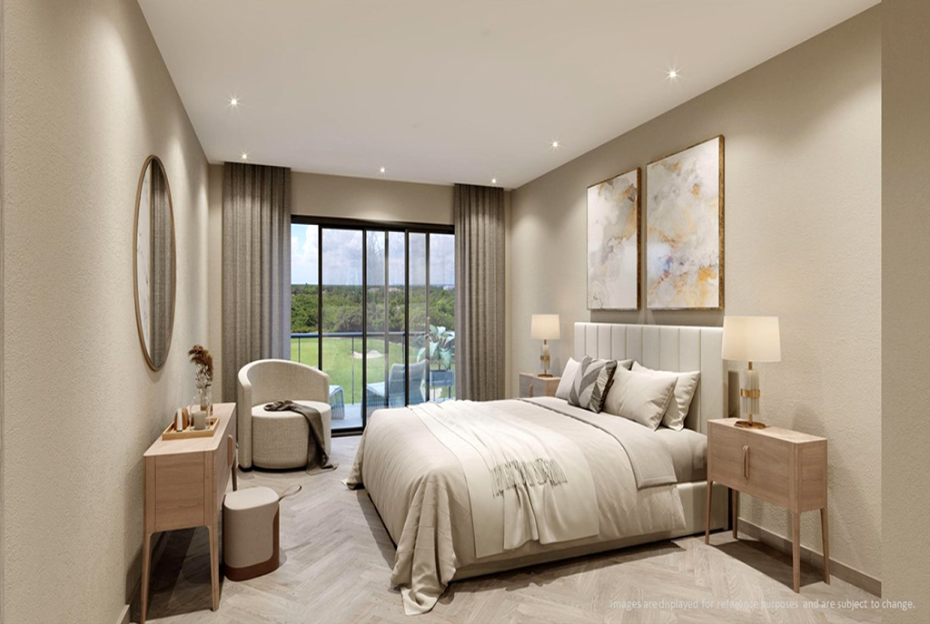 elegancka sypialnia w luksusowym apartamencie na sprzedaż Dominikana (Punta Cana)