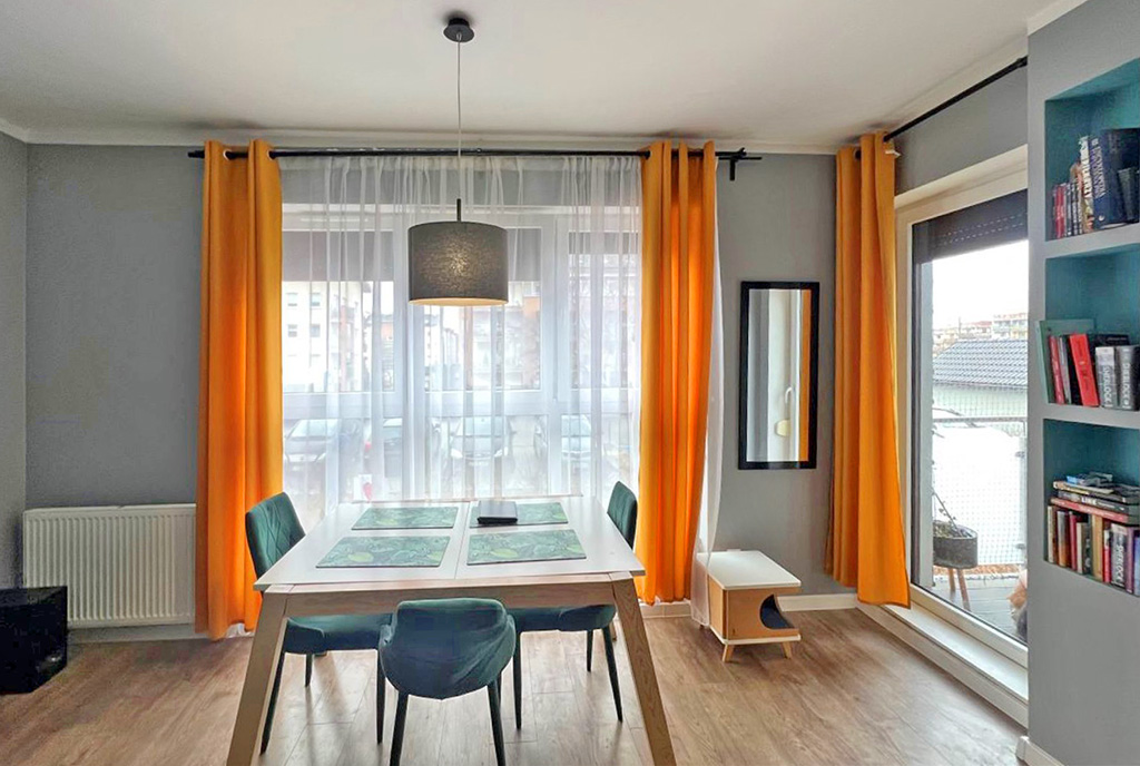kameralny pokó dzienny w luksusowym apartamencie na sprzedaż Zielona Góra