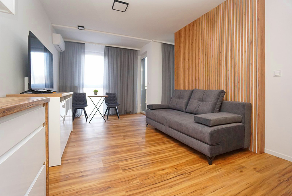 elegancki salon w ekskluzywnym apartamencie do wynajęcia Piotrków Trybunalski