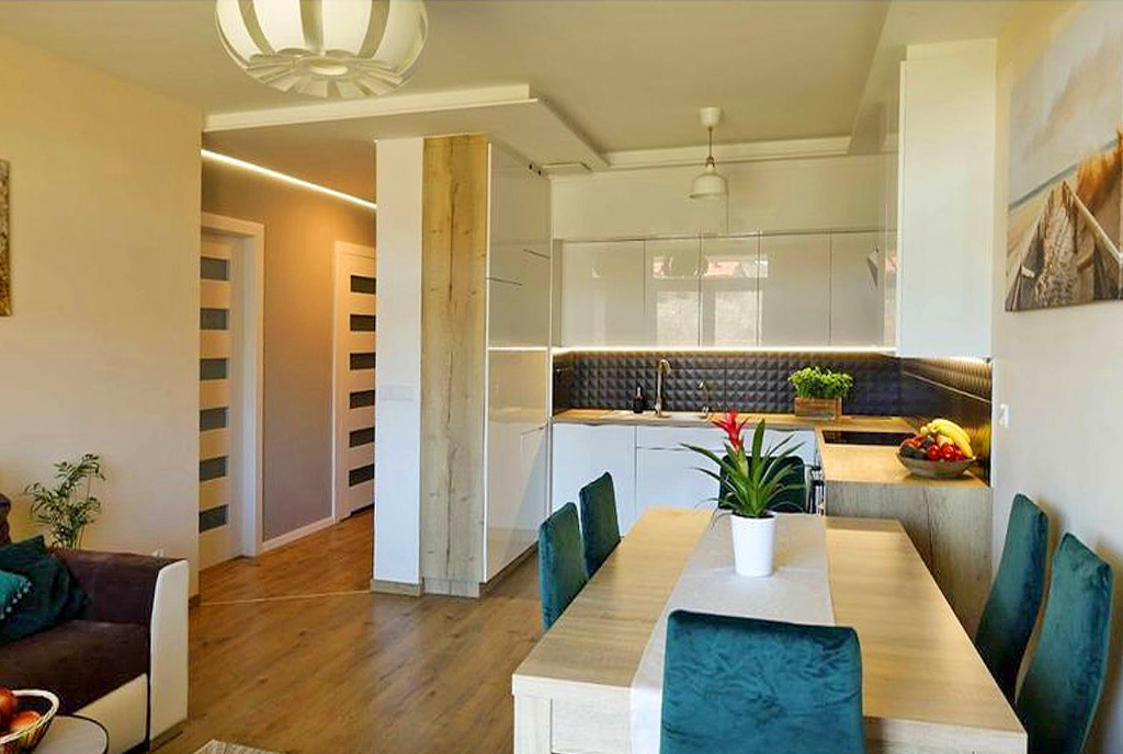 nowoczesna kuchnia w ekskluzywnym apartamencie do sprzedaży Gdańsk
