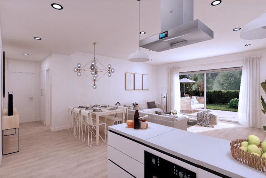 zbliżenie na kuchnię w ekskluzywnym apartamencie do sprzedaży Hiszpania (Estepona)