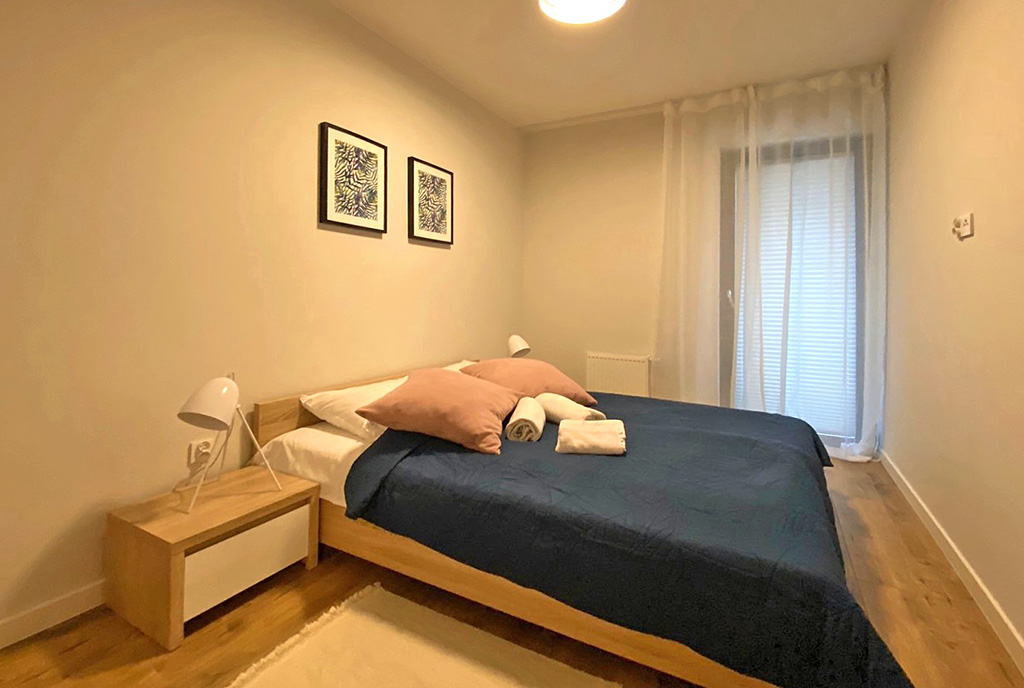 prywatna sypialnia w luksusowym apartamencie do sprzedaży Kołobrzeg