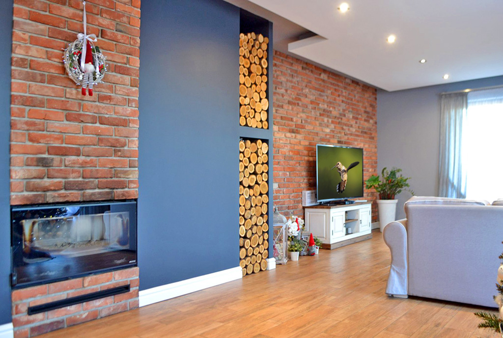 nowoczesny projekt pokoju dziennego w ekskluzywnej willi do sprzedaży Leszno (okolice)