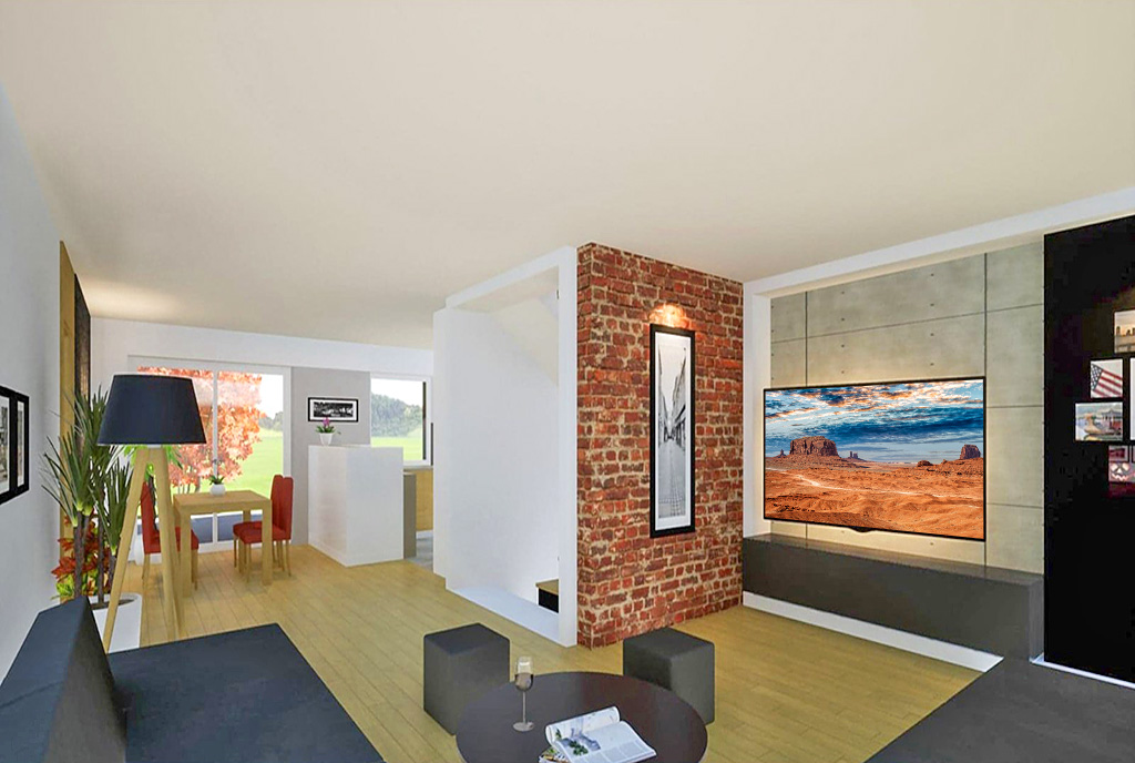 nowoczesny projekt wnętrza luksusowej willi na sprzedaż Ostrów Wielkopolski