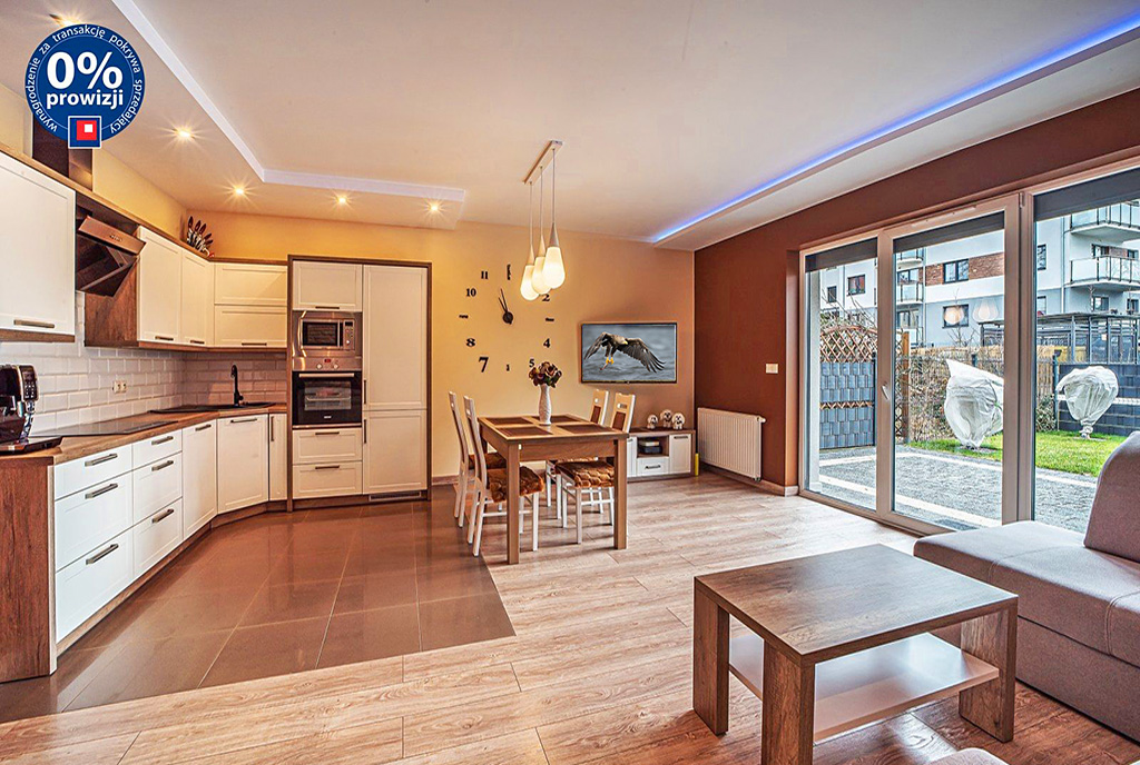 zbliżenie na pokój dzienny w luksusowym apartamencie na sprzedaż Bolesławiec