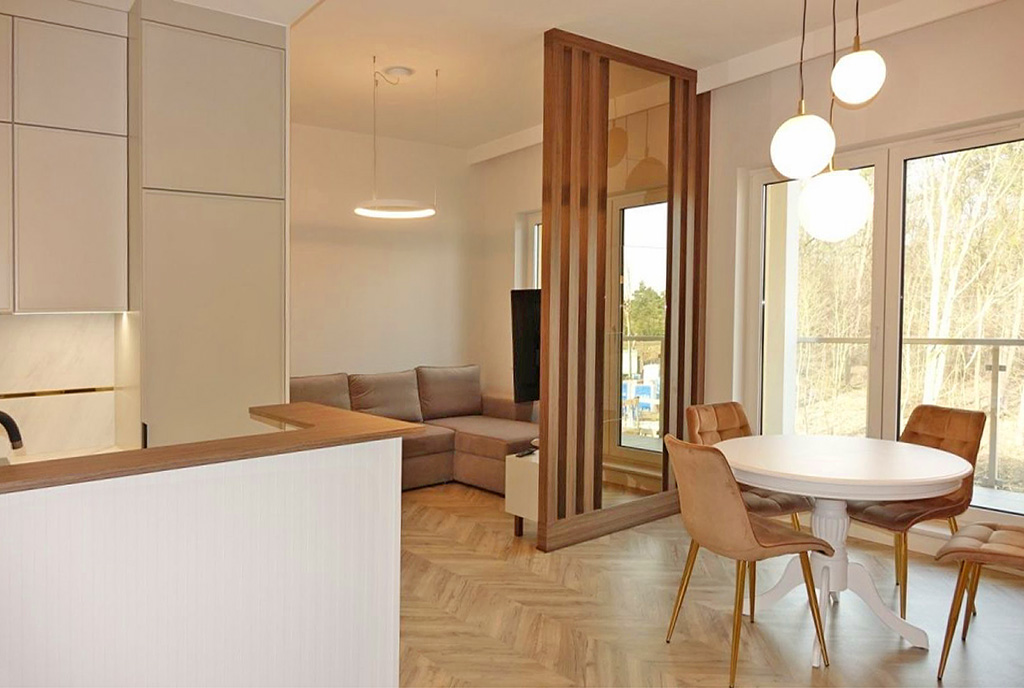 imponujące wnętrze luksusowego apartamentu na sprzedaż Toruń (okolice)