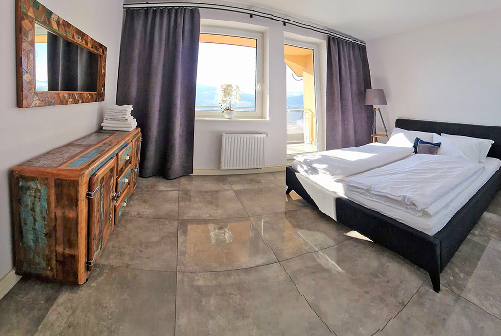 prywatna sypialnia w ekskluzywnym apartamencie na sprzedaż Wisła