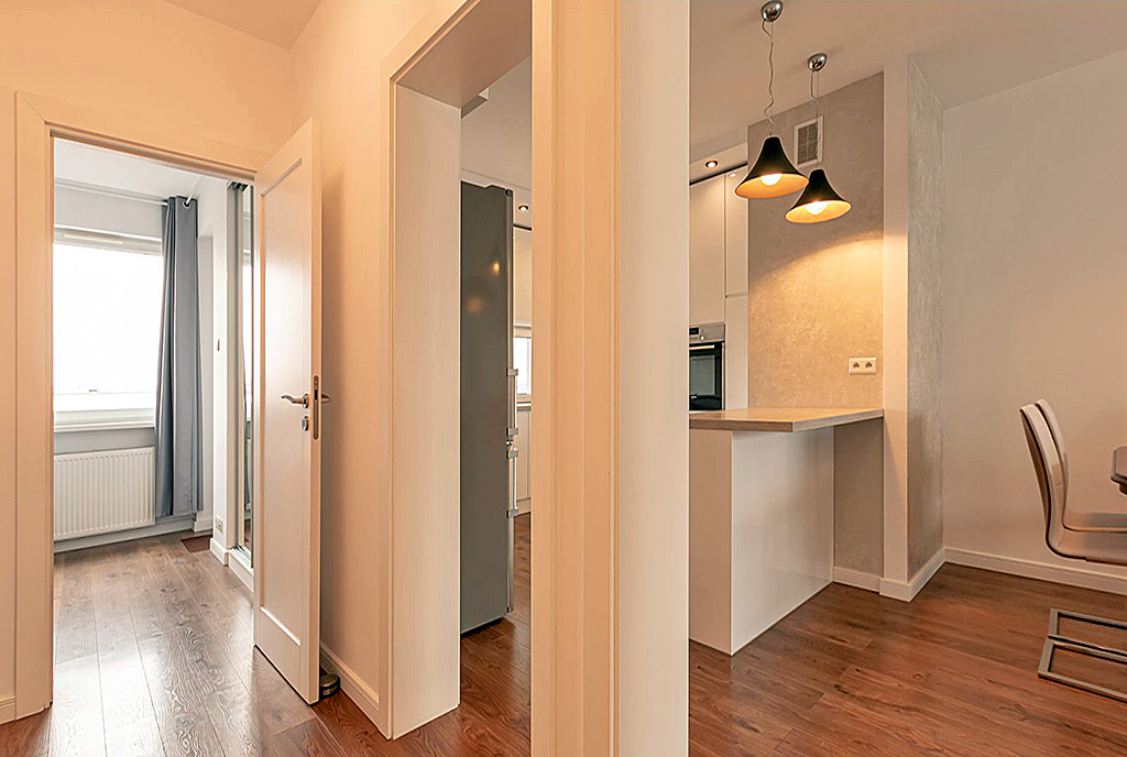 rozkładowy układ pomieszczeń w ekskluzywnym apartamencie na wynajem Poznań