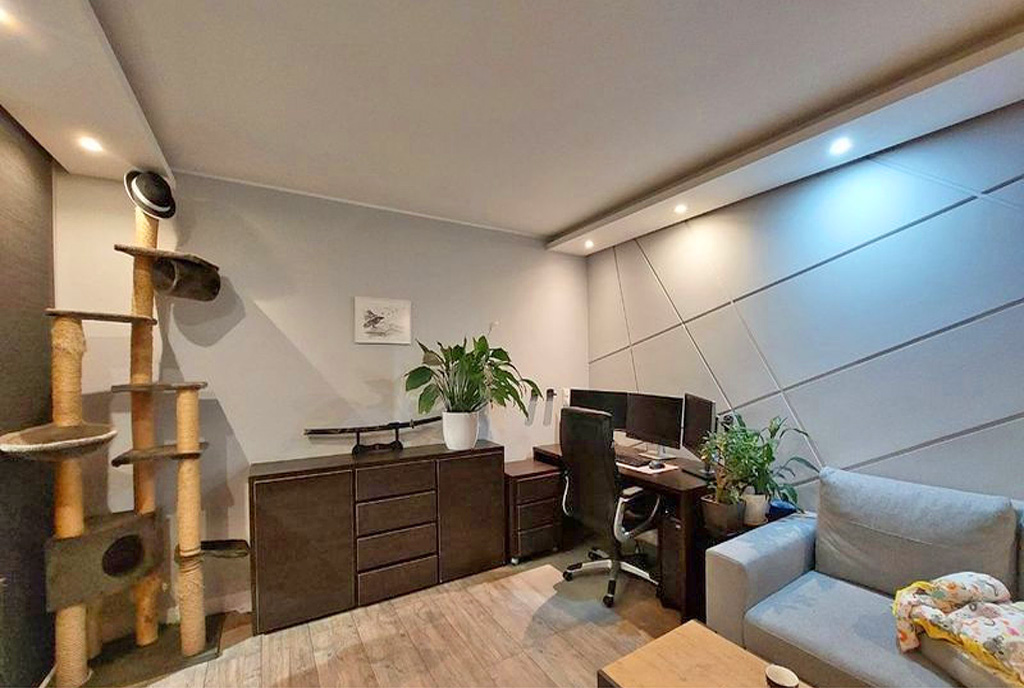 gabinet do pracy w luksusowym apartamencie na sprzedaż Gdańsk (okolice)