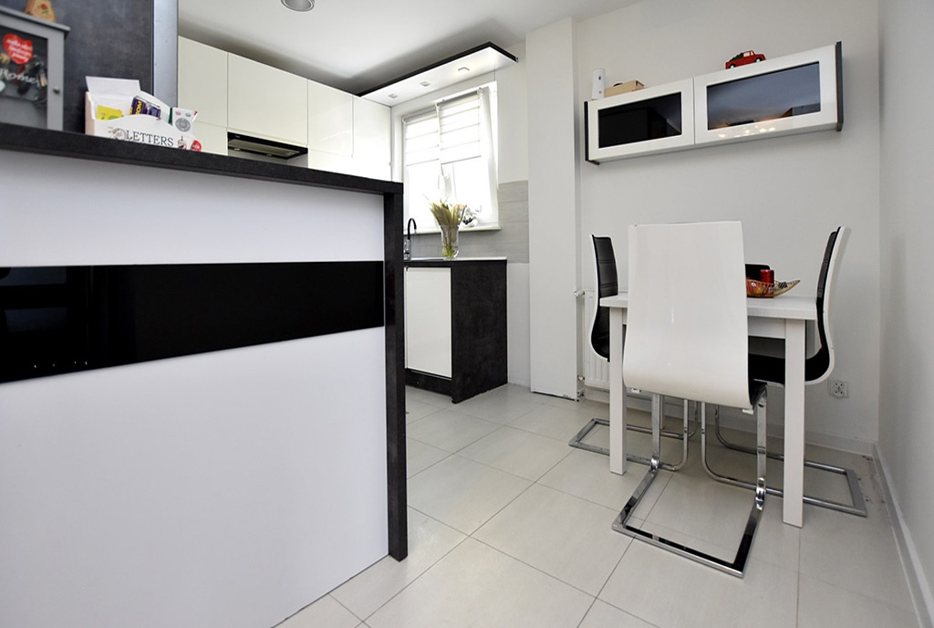 fragment nowoczesnej kuchni w luksusowym apartamencie do sprzedaży Inowrocław