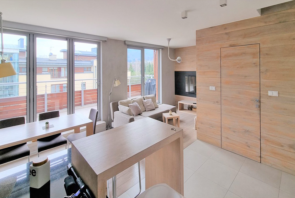 elegancka jadalnia w luksusowym apartamencie na sprzedaż Ustroń