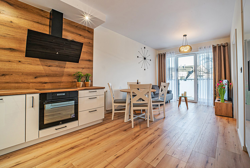 dystyngowane wnętrze luksusowego apartamentu do wynajmu Bolesławiec