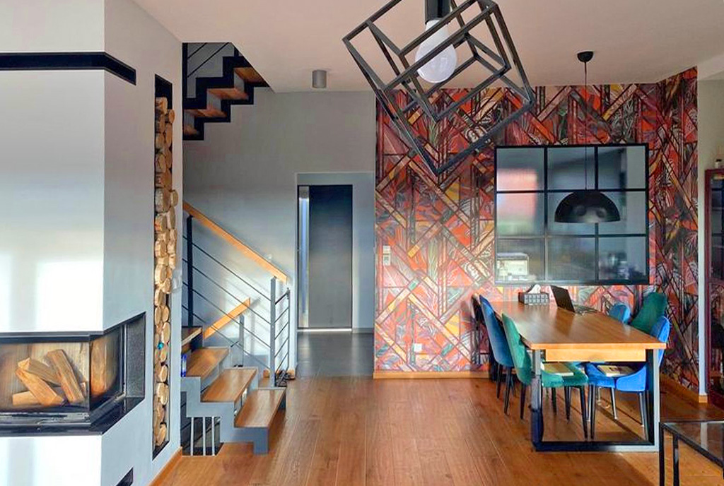 zaprojektowane zgodnie z najnowszymi trendami wnętrze luksusowej willi na sprzedaż Gdańsk