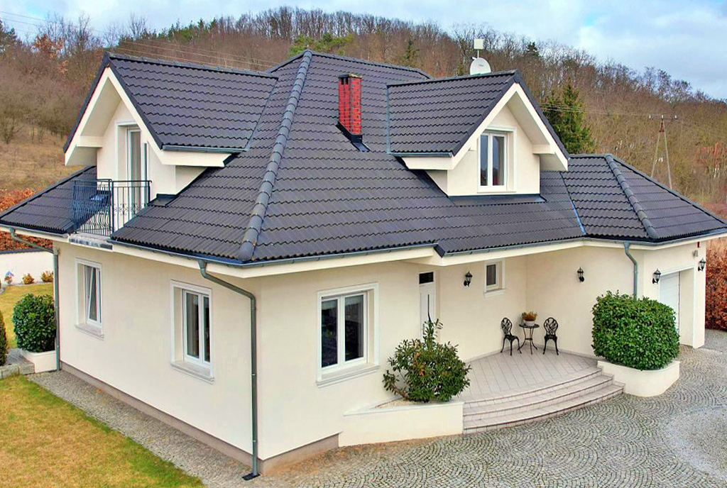 widok z lotu ptaka na luksusową willę do sprzedaży Gorzów Wielkopolski (okolice)