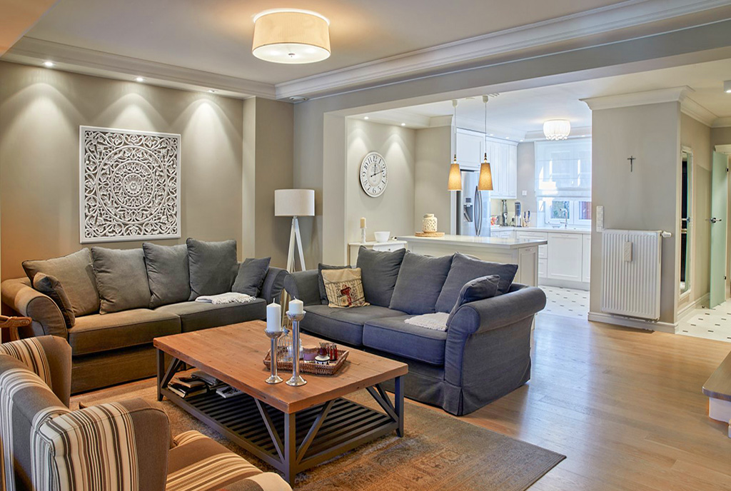 elegancki salon w luksusowej willi na sprzedaż Wrocław