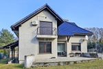 widok od tarasu na bryłę ekskluzywnej willi na sprzedaż Zielona Góra (okolice)
