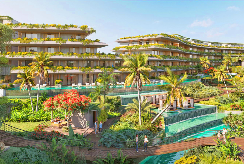 tereny zielone otaczające ekskluzywny apartament do sprzedaży Dominikana (Bavaro)