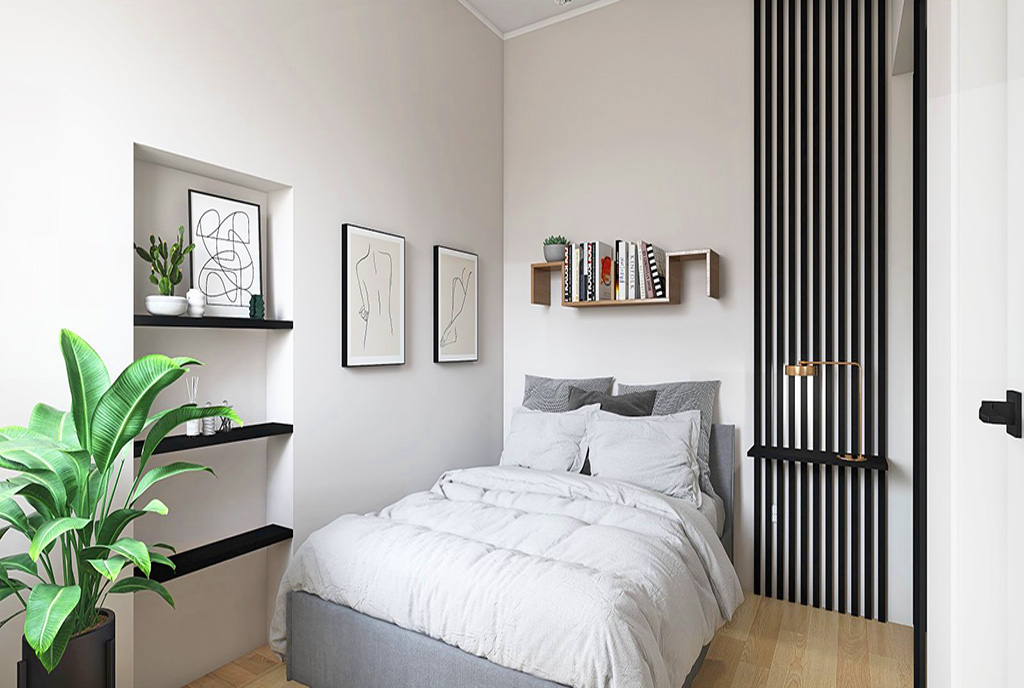 wygodna sypialnia w ekskluzywnym apartamencie na sprzedaż Wrocław