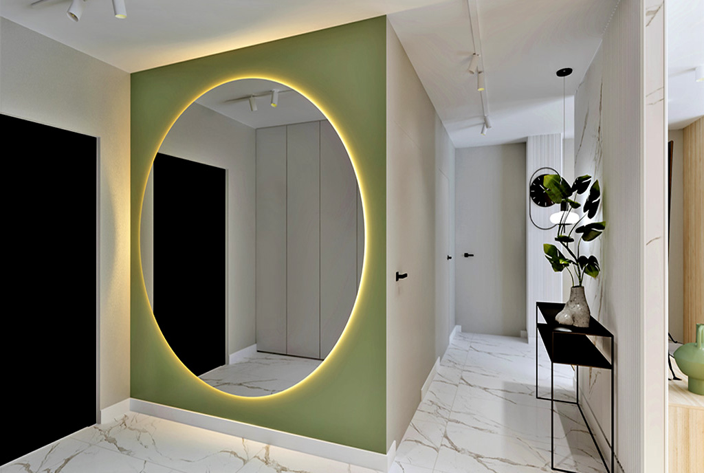 zaaranżowane we współczesnym designie wnętrze luksusowego apartamentu do wynajmu Rzeszów (okolice)