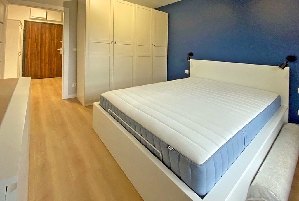 prywatna sypialnia w ekskluzywnym apartamencie na wynajem Szczecin