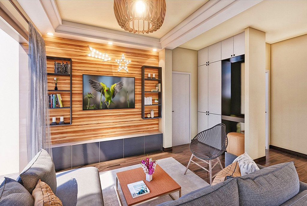 widok na pokój gościnny w ekskluzywnym apartamencie do sprzedaży Cypr (Iskele)