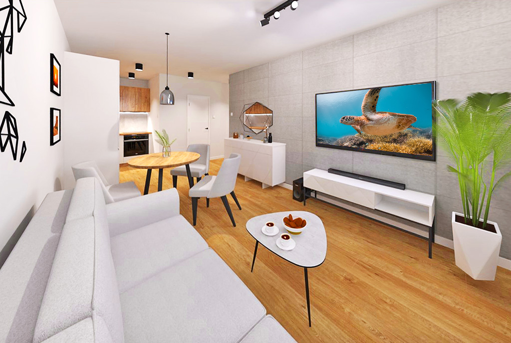 zapierające dech w piersiach wnętrze luksusowego apartamentu na sprzedaż Elbląg