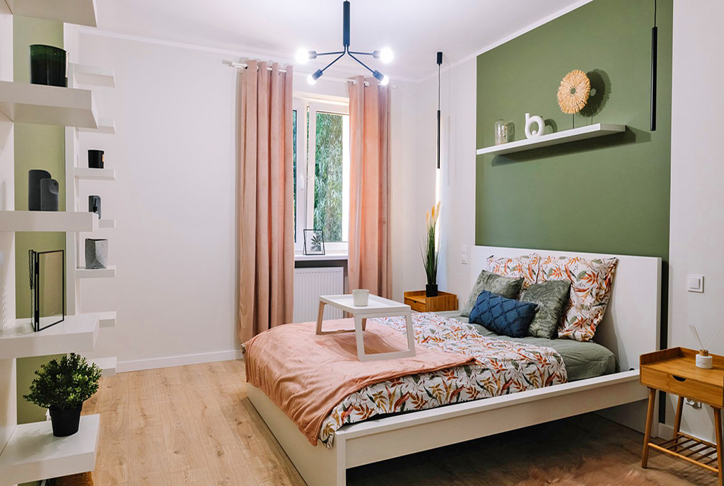 wygodna sypialnia w ekskluzywnym apartamencie na sprzedaż Wrocław