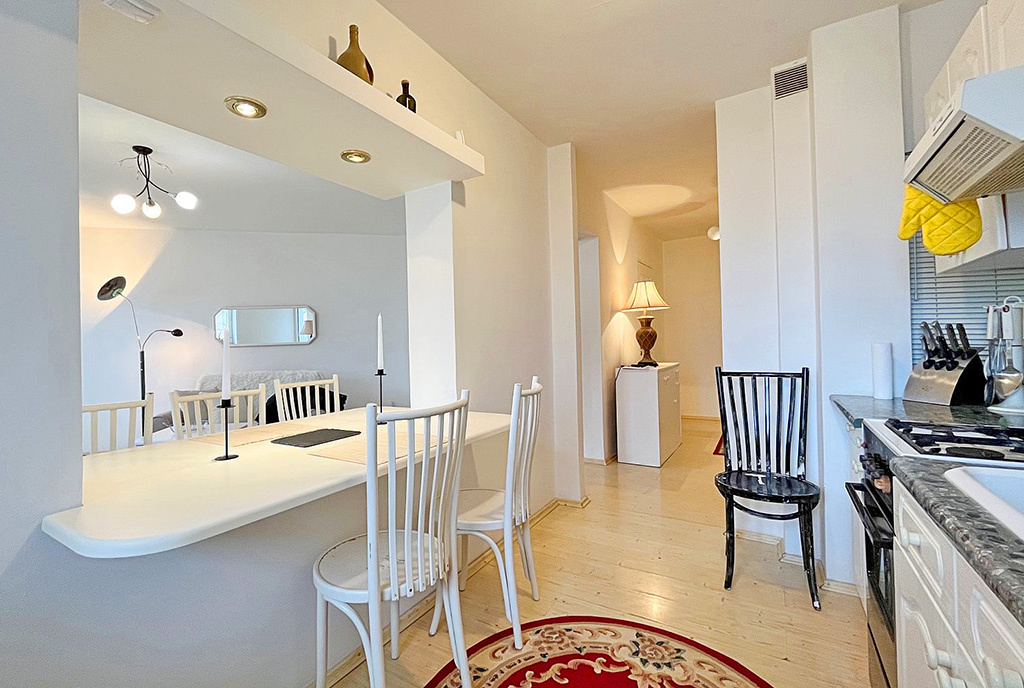 funkcjonalny aneks kuchenny w luksusowym apartamencie do wynajmu Szczecin