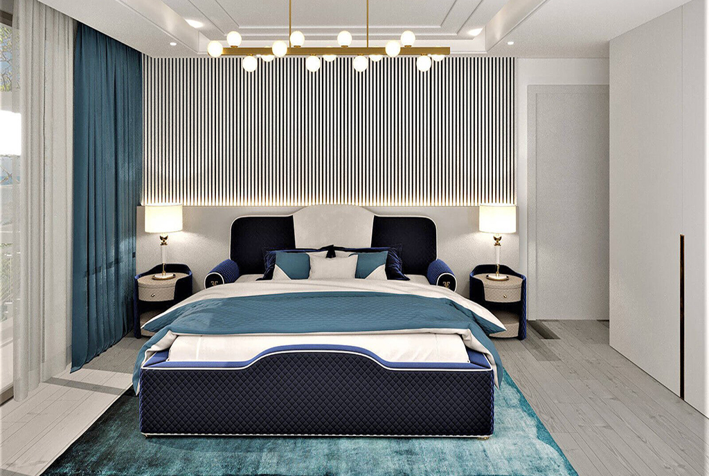 zaciszna sypialnia w luksusowej willi do sprzedaży Cypr (Gazimagusa)