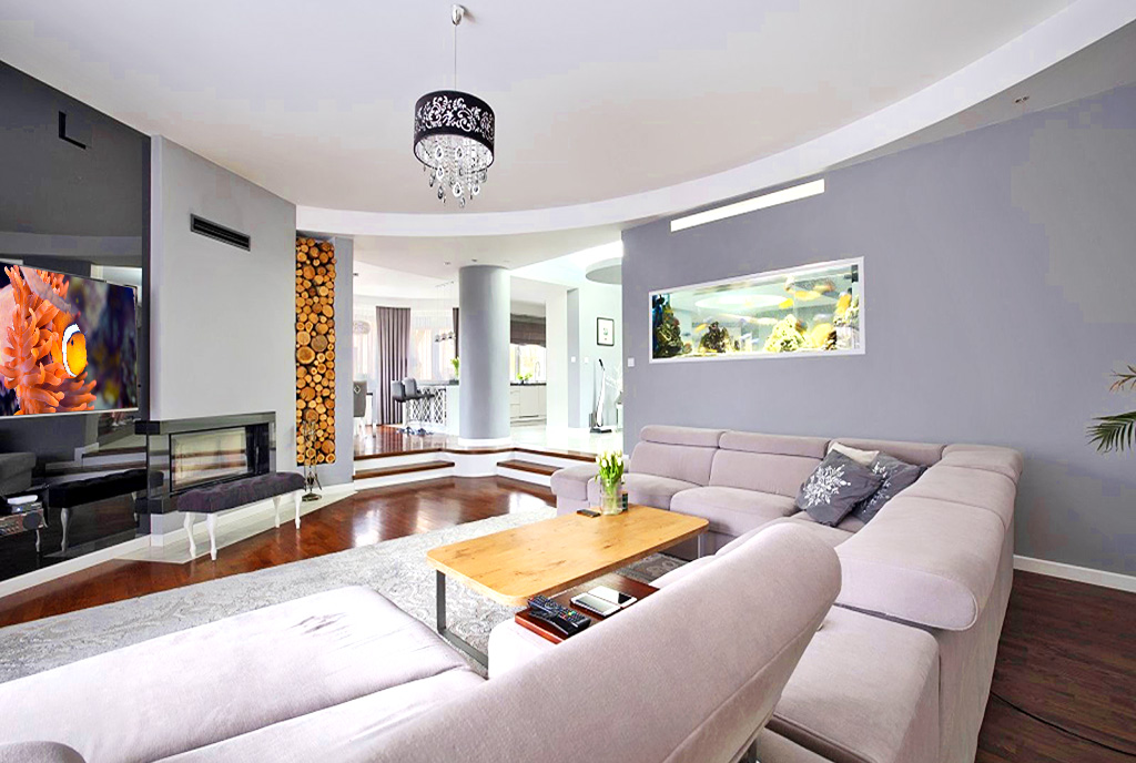 kameralny salon w luksusowej willi na sprzedaż Częstochowa