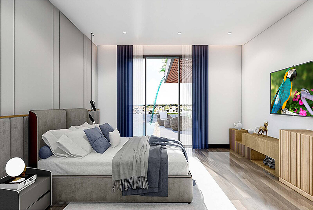 prywatna sypialnia w ekskluzywnej willi na sprzedaż Cypr (Iskele)