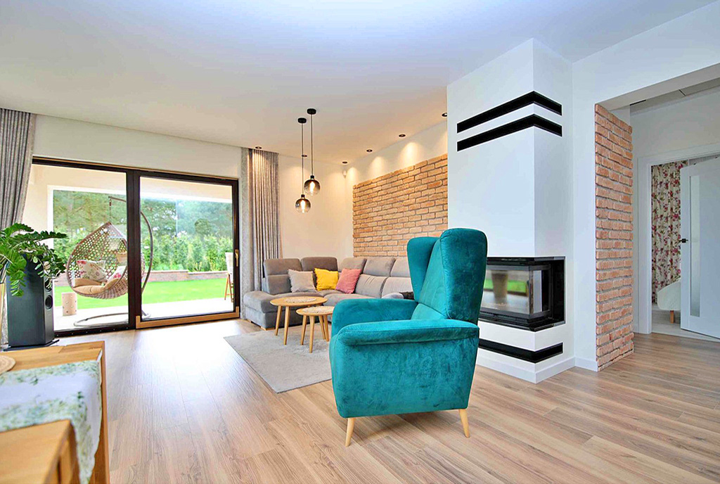 nowoczesny projekt wnętrza ekskluzywnej willi do sprzedaży Gorzów Wielkopolski (okolice)