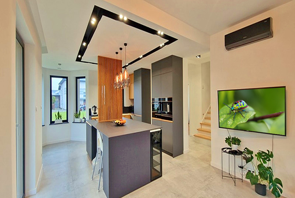 urządzone z rozmachem wnętrze ekskluzywnej willi do sprzedaży Wieluń (okolice)