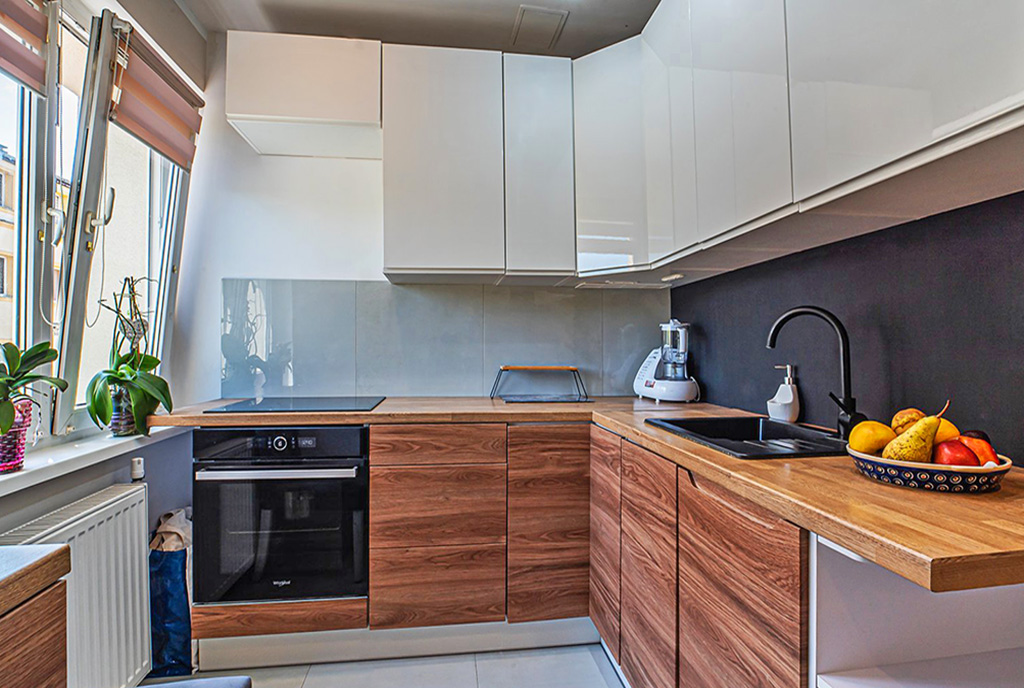 designerska kuchnia w luksusowym apartamencie na sprzedaż Bolesławiec