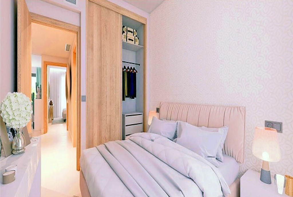 prywatna sypialnia w ekskluzywnym apartamencie na sprzedaż Hiszpania (Casares del Mar, Estepona)