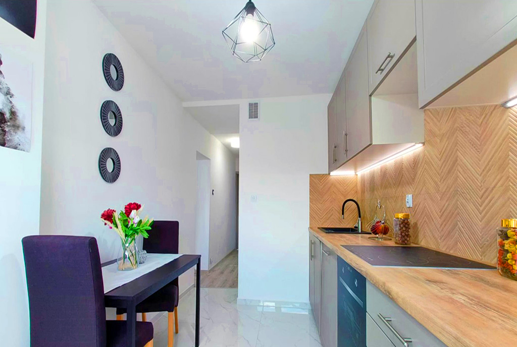 zabudowana kuchnia w ekskluzywnym apartamencie na sprzedaż Legnica (okolice)
