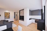 futurystyczny pokój gościnny w ekskluzywnym apartamencie do sprzedaży Kalisz