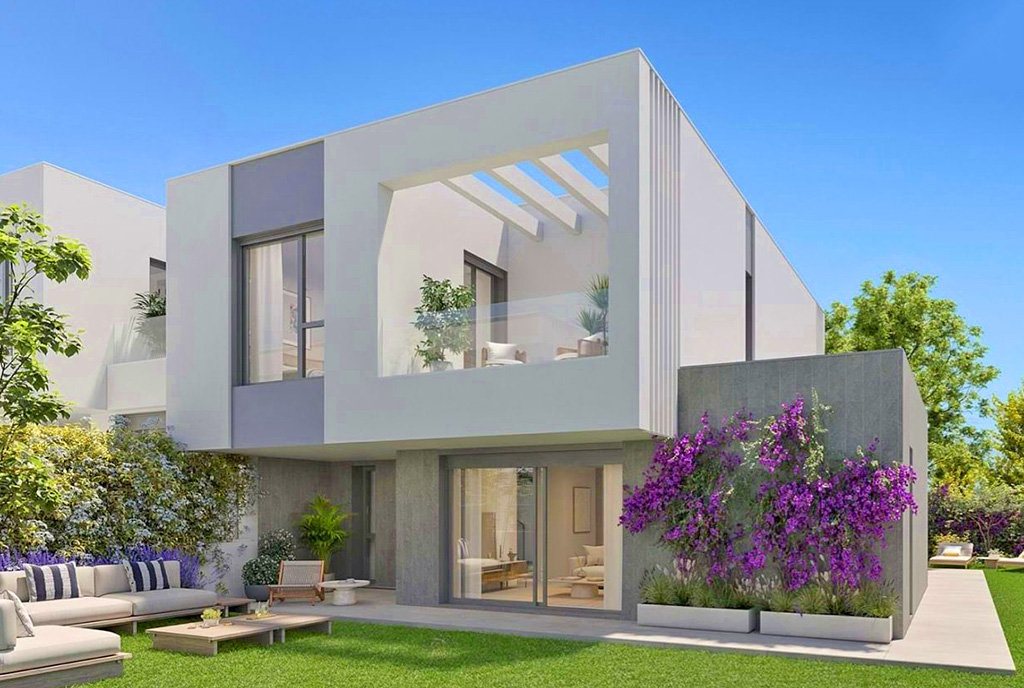 futurystyczna elewacja ekskluzywnej willi do sprzedaży Hiszpania (Marbella)