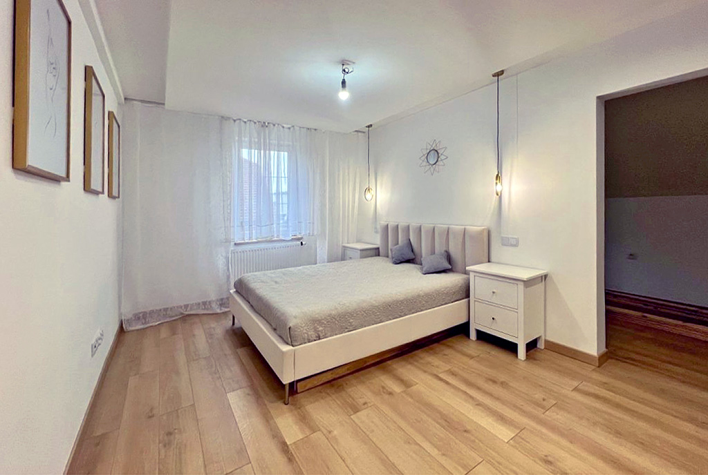 elegancka sypialnia w luksusowym apartamencie do sprzedaży Legnica (okolice)