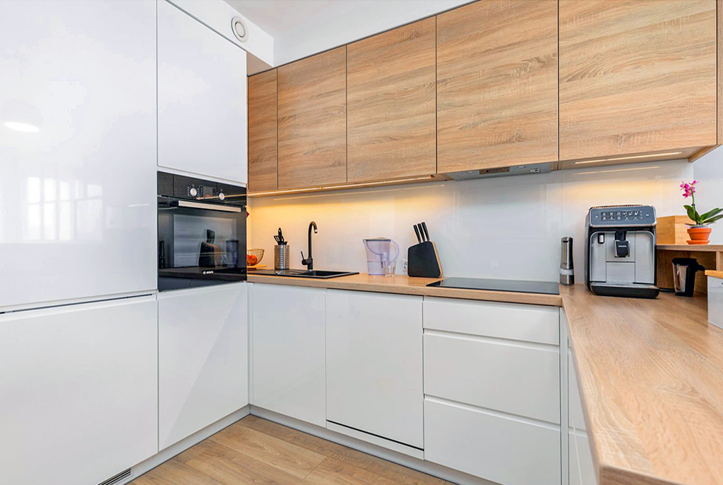 designerska kuchnia w luksusowym apartamencie na sprzedaż Szczecin