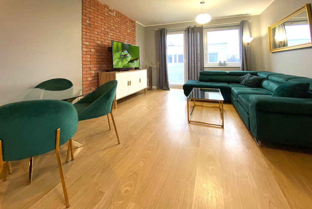 kameralny salon w ekskluzywnym apartamencie do sprzedaży Szczecin