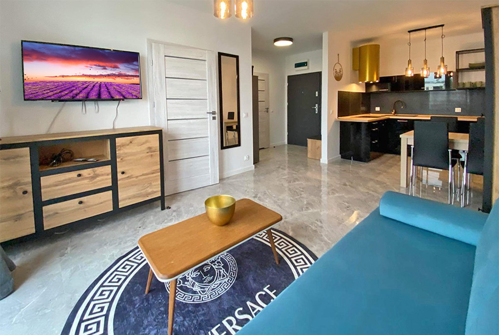nowoczesne wnętrze ekskluzywnego apartamentu do wynajęcia Szczecin