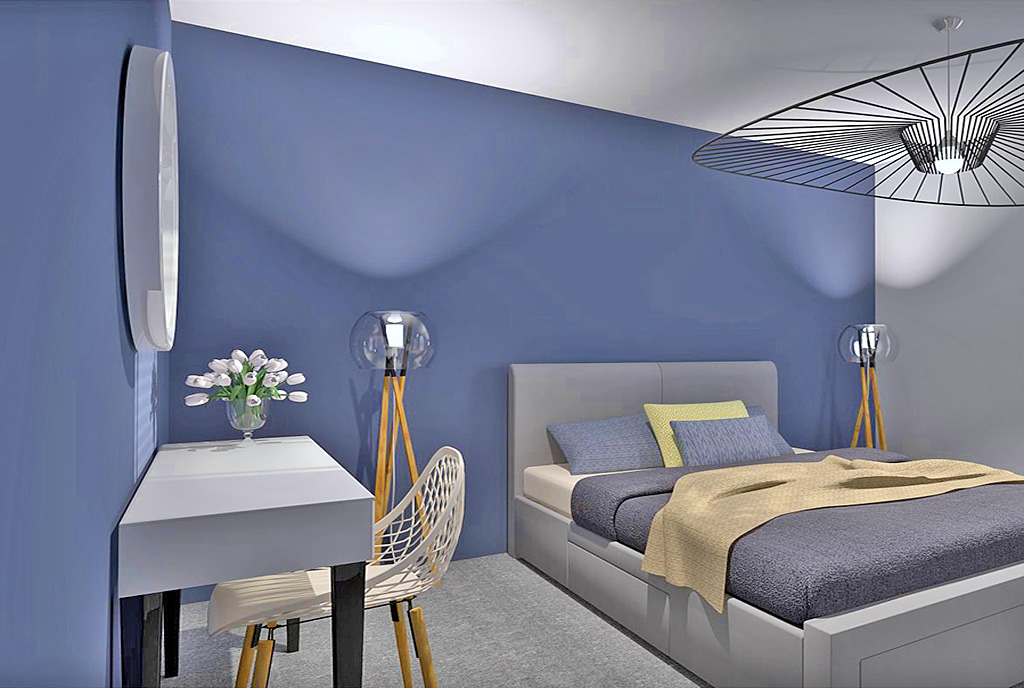 gustownie zaaranżowana sypialnai w ekskluzywnym apartamencie na sprzedaż Częstochowa