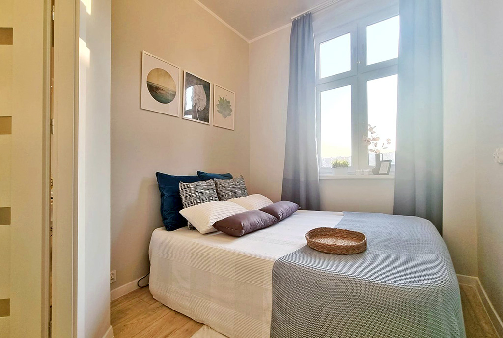 komfortowa sypialnia w ekskluzywnym apartamencie na sprzedaż Kalisz