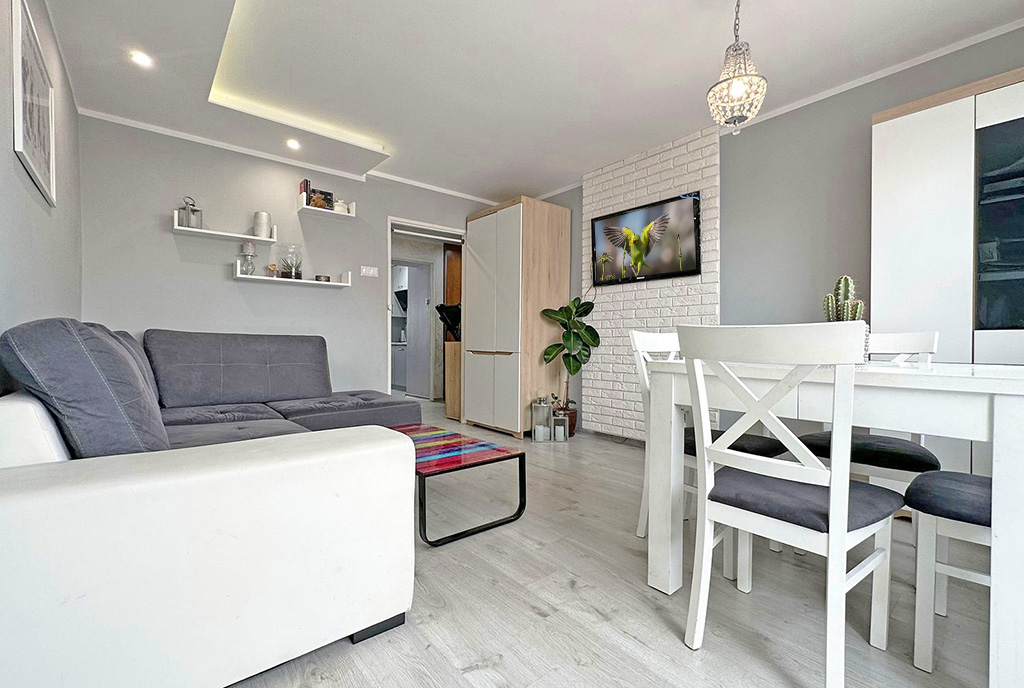 nowoczesny projekt wnętrza ekskluzywnego apartamentu do sprzedaży Poznań (okolice)